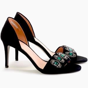 J Crew D’Orsay Jewel Pumps